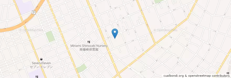 Mapa de ubicacion de 南篠崎児童館 en Japão, Tóquio, 江戸川区.