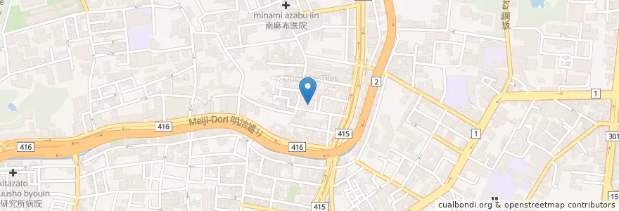 Mapa de ubicacion de 厚生会古川橋病院 en Giappone, Tokyo, Minato.