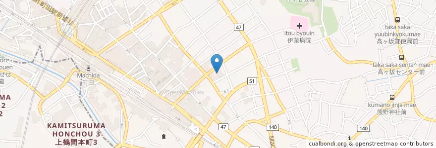 Mapa de ubicacion de 原町田郵便局 en Jepun, 東京都, 町田市.