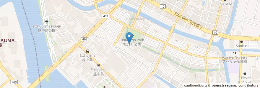 Mapa de ubicacion de 古石場児童館 en اليابان, 東京都, 江東区.