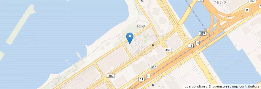 Mapa de ubicacion de 台場保育園 en 日本, 东京都/東京都, 江東区, 港區.