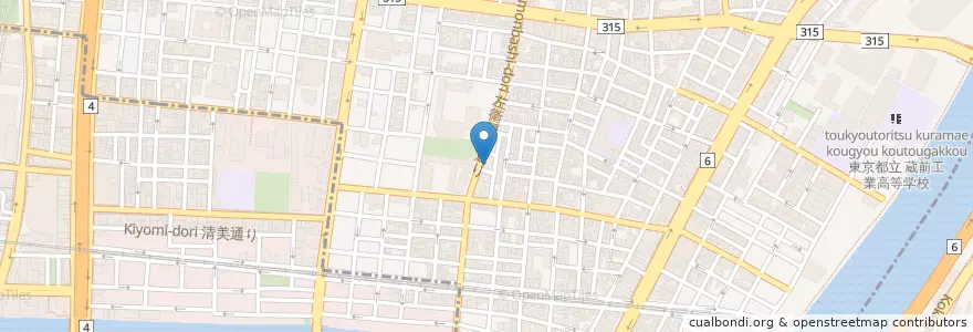 Mapa de ubicacion de 台東区立中央図書館浅草橋分室 en Japão, Tóquio, 台東区.