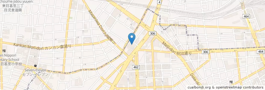 Mapa de ubicacion de 台東区立根岸図書館 en Japan, Tokio, 台東区.