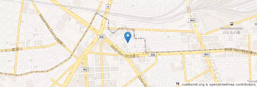 Mapa de ubicacion de 同善病院 en Jepun, 東京都.