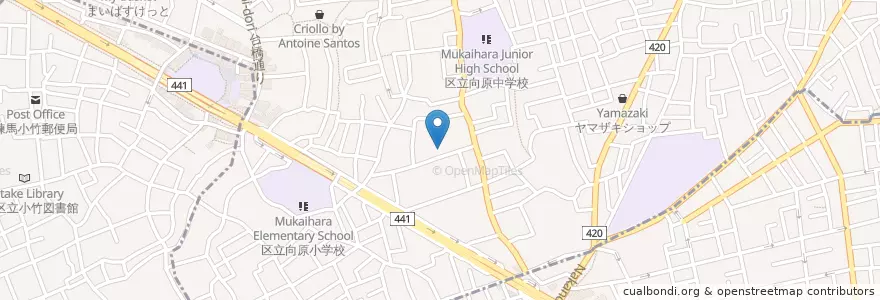 Mapa de ubicacion de Mukaihara Children's Hall en Japan, Tokyo, Itabashi.