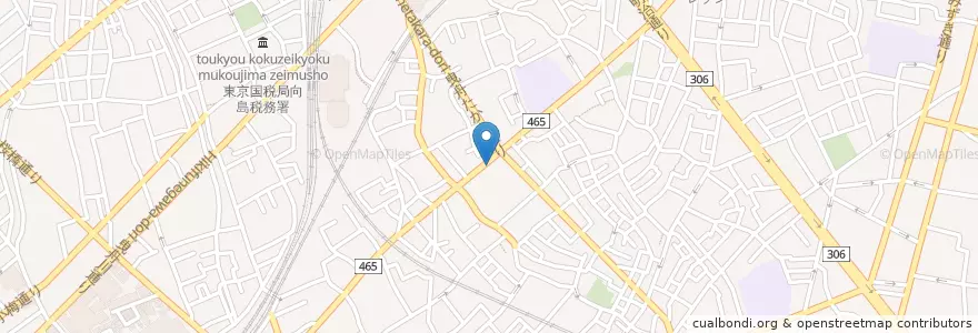 Mapa de ubicacion de 向島警察署京島二丁目交番 en Japón, Tokio, Sumida.