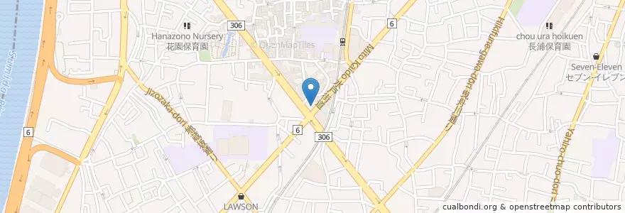Mapa de ubicacion de 向島警察署東向島交番 en Japon, Tokyo, 墨田区.