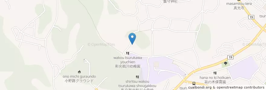 Mapa de ubicacion de 和光鶴川幼稚園 en Jepun, 東京都, 町田市.