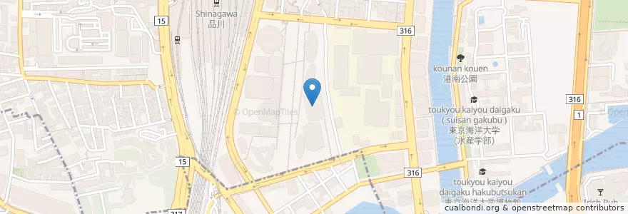 Mapa de ubicacion de 品川インターシティ郵便局 en Japão, Tóquio.