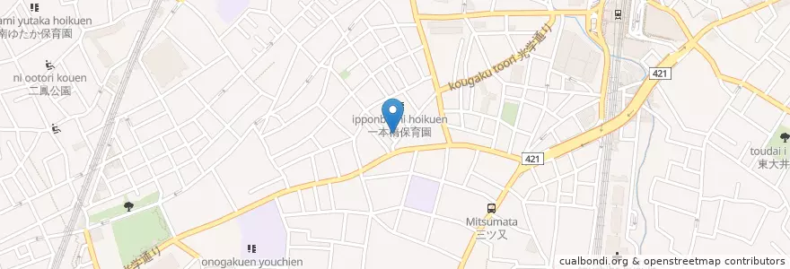 Mapa de ubicacion de 品川大井二郵便局 en Japan, Tokyo, Shinagawa.