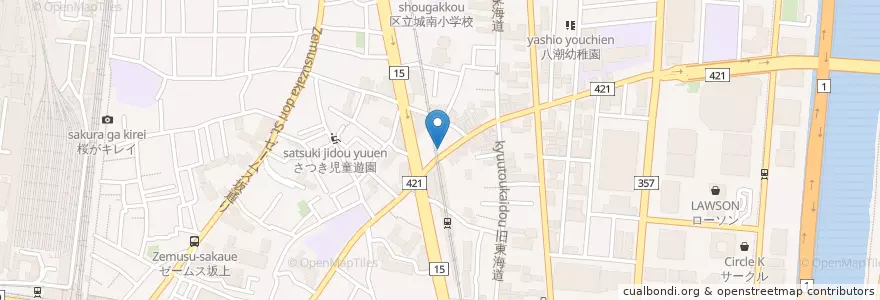 Mapa de ubicacion de 品川警察署青物横町駅前交番 en Japón, Tokio, Shinagawa.