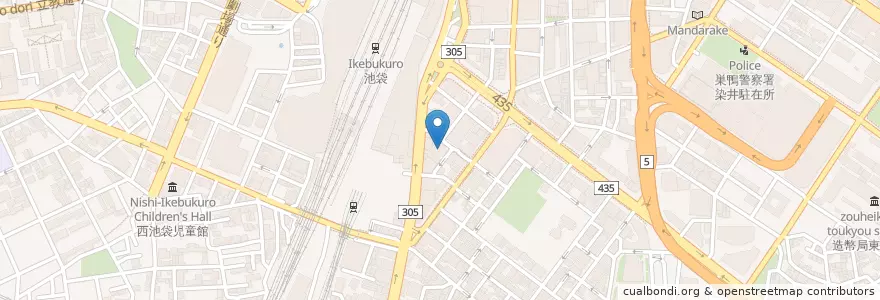 Mapa de ubicacion de 商工組合 中央金庫 en Giappone, Tokyo, Toshima.