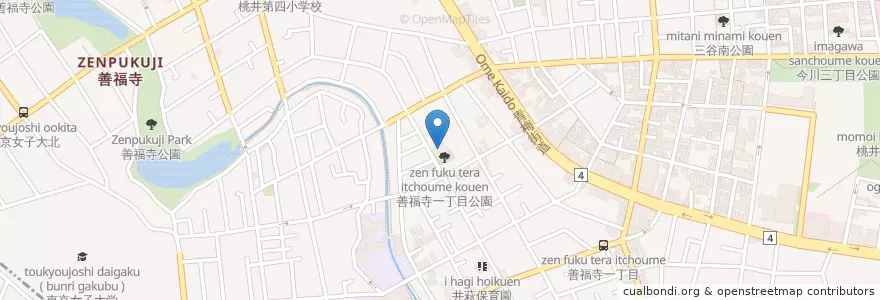 Mapa de ubicacion de 善福寺児童館 en 日本, 东京都/東京都, 杉並区.