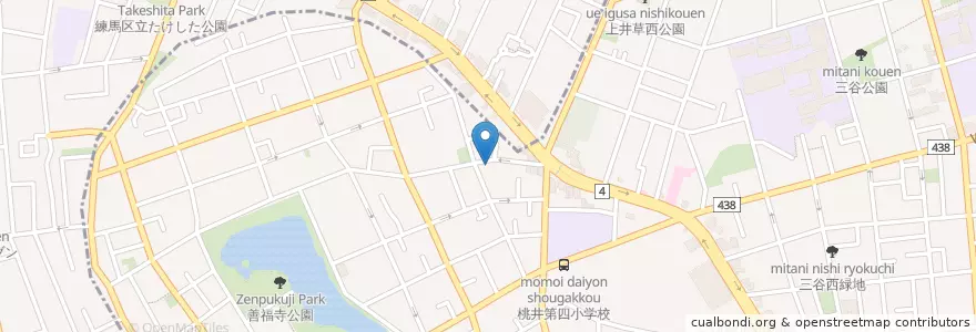 Mapa de ubicacion de 善福寺北児童館 en 日本, 东京都/東京都, 練馬区, 杉並区.
