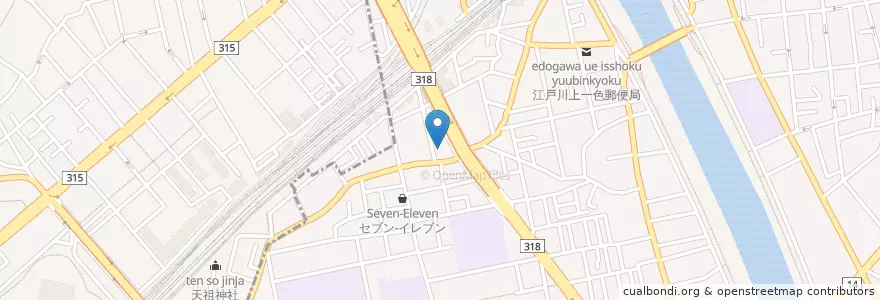 Mapa de ubicacion de 善隣館保育園 en اليابان, 東京都, 葛飾区.