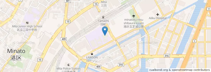 Mapa de ubicacion de 東京工業大学CIC en Japan, Tokio, 港区.