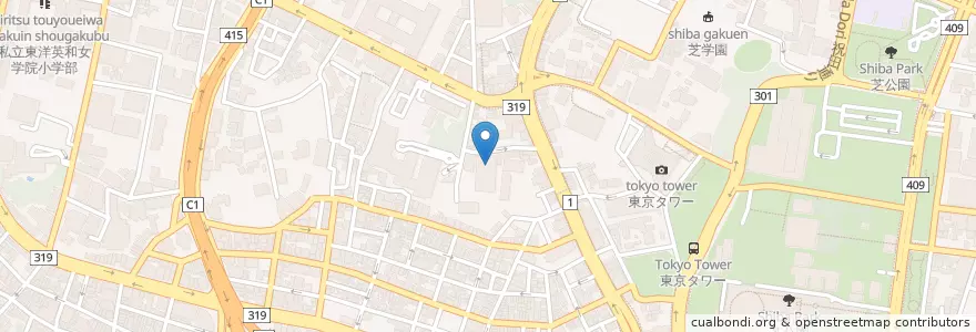 Mapa de ubicacion de 地方競馬全国協会 en اليابان, 東京都, 港区.
