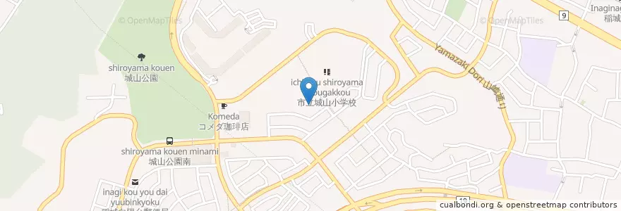 Mapa de ubicacion de 城山保育園 en 日本, 东京都/東京都, 稲城市.