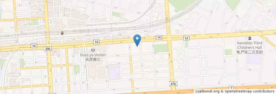 Mapa de ubicacion de 城東消防署 en Japan, 東京都, 江東区.