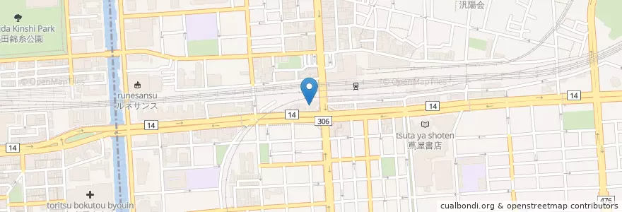 Mapa de ubicacion de 城東警察署亀戸駅前交番 en Япония, Токио, Кото.