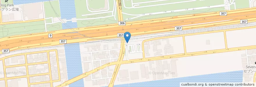 Mapa de ubicacion de 城東警察署新木場駅前交番 en Japan, Tokio, 江東区.