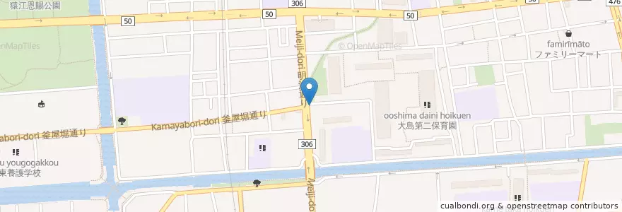 Mapa de ubicacion de 城東警察署進開橋交番 en Japón, Tokio, Koto.