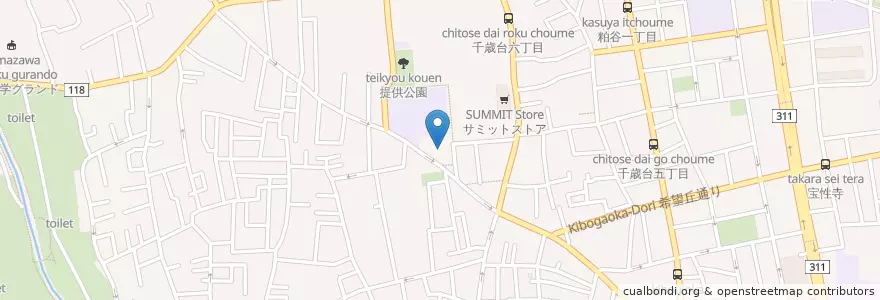 Mapa de ubicacion de 塚戸幼稚園 en Japón, Tokio, Setagaya.