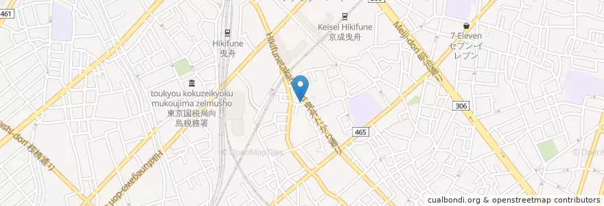 Mapa de ubicacion de 墨田京島一郵便局 en Japan, Tokio, 墨田区.