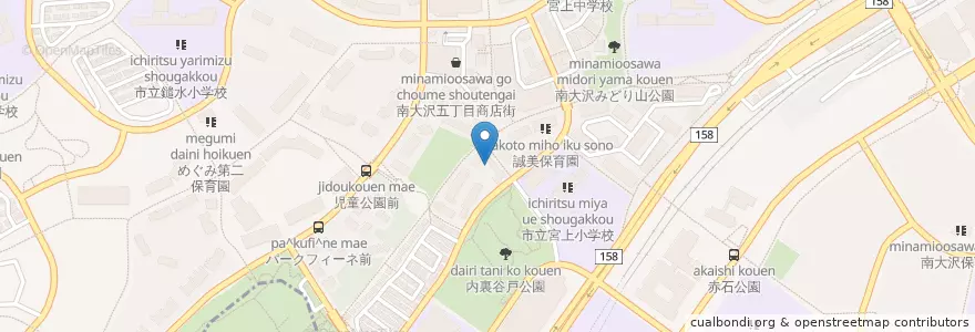 Mapa de ubicacion de 多摩なかよし幼稚園 en Japan, Tokio, 八王子市.