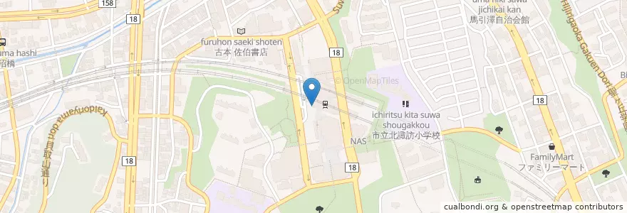 Mapa de ubicacion de 多摩中央警察署永山駅前交番 en Japan, Tokio, 多摩市.