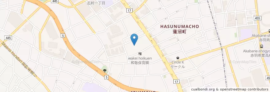 Mapa de ubicacion de 大原児童館 en Giappone, Tokyo, 板橋区.