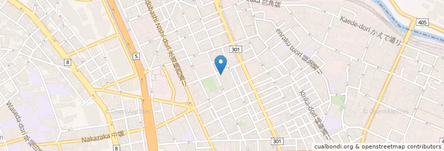 Mapa de ubicacion de 大原大学院大学 en اليابان, 東京都, 千代田区.