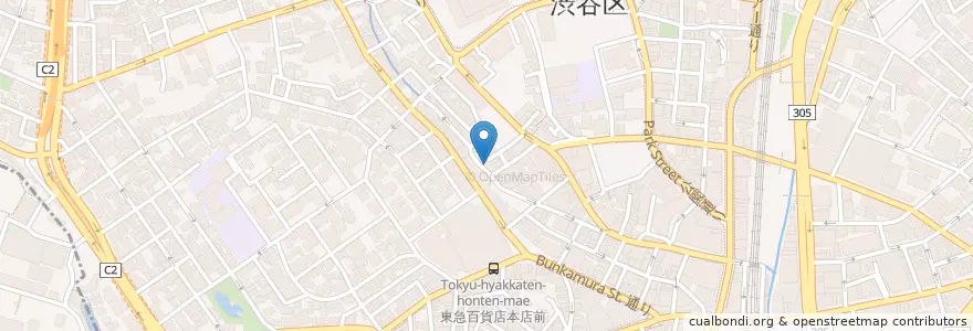 Mapa de ubicacion de 大向保育園 en Japão, Tóquio, 渋谷区.