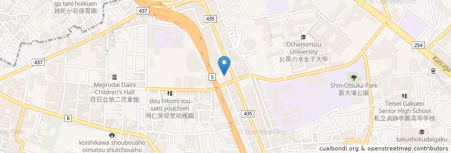 Mapa de ubicacion de 大塚警察署 en 日本, 東京都, 文京区.