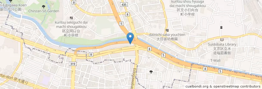 Mapa de ubicacion de 大塚警察署江戸川交番 en اليابان, 東京都, 新宿区.