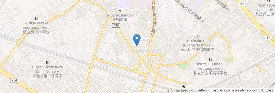 Mapa de ubicacion de 大塚駅前郵便局 en 일본, 도쿄도, 豊島区.