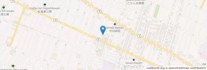 Mapa de ubicacion de 大宮前保育園 en Jepun, 東京都, 杉並区.
