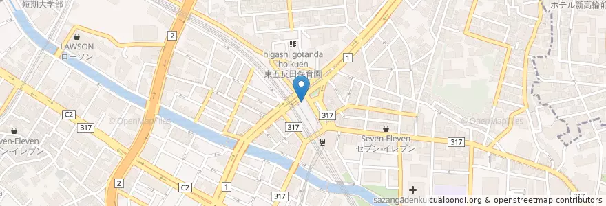 Mapa de ubicacion de 大崎警察署五反田交番 en Japón, Tokio, Shinagawa.