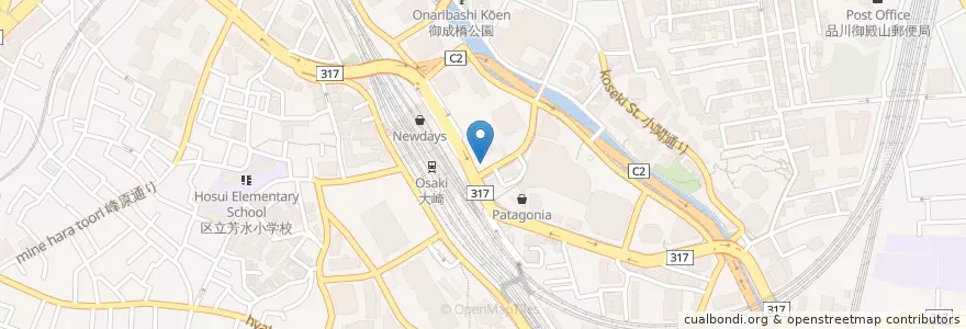 Mapa de ubicacion de 大崎警察署大崎駅前交番 en Japão, Tóquio, 品川区.