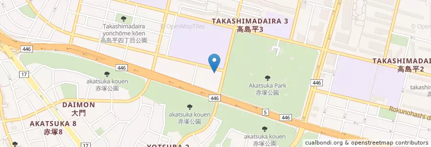Mapa de ubicacion de 大東文化大学附属青桐幼稚園 en ژاپن, 東京都, 板橋区.