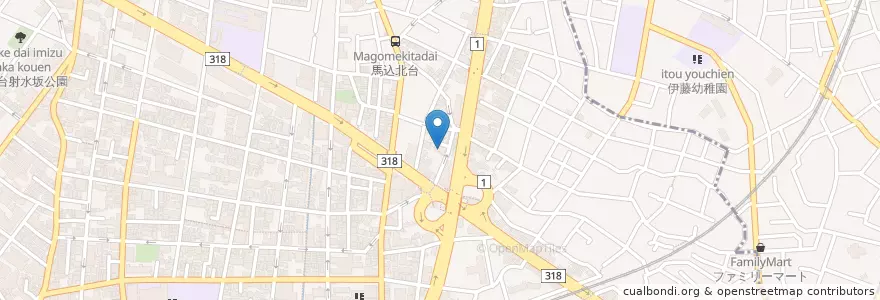 Mapa de ubicacion de 大田こまどり幼稚園 en Jepun, 東京都, 大田区.