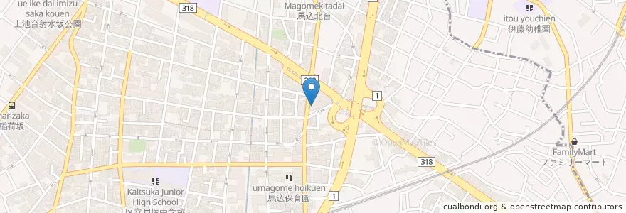 Mapa de ubicacion de 大田区立馬込図書館 en Япония, Токио, Ота.