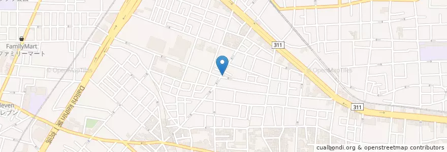 Mapa de ubicacion de 大田南蒲田郵便局 en 日本, 东京都/東京都, 大田区.