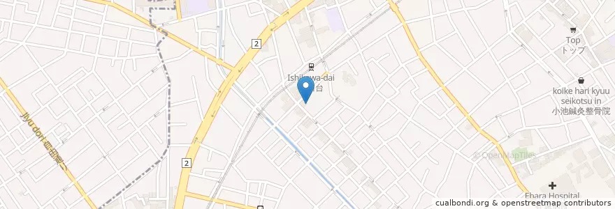 Mapa de ubicacion de 大田東雪谷二郵便局 en Japan, Tokyo, Ota.