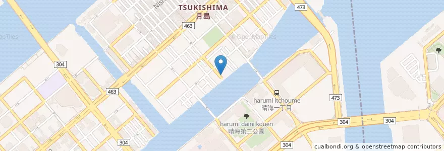 Mapa de ubicacion de 宗教法人日本聖公会東京教区月島聖ルカ保育園 en Япония, Токио, Кото, Тюо.