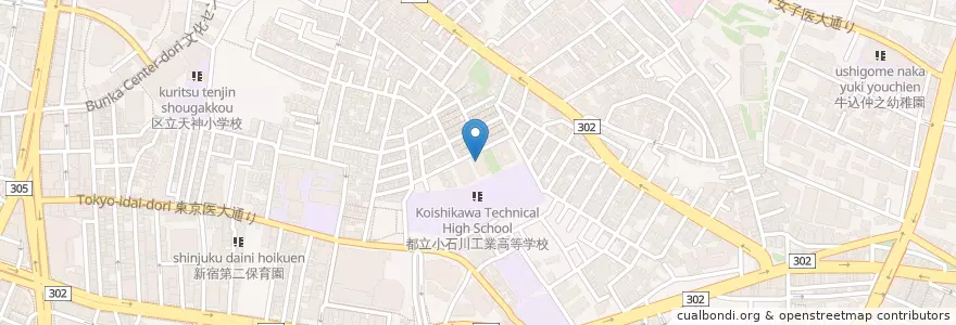 Mapa de ubicacion de 富久町児童館 en Japan, Tokio, 新宿区.