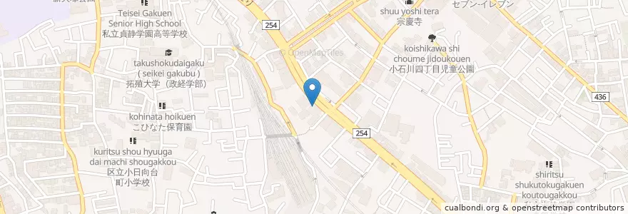 Mapa de ubicacion de 富坂警察署 竹早交番 en Japón, Tokio, Bunkyo.