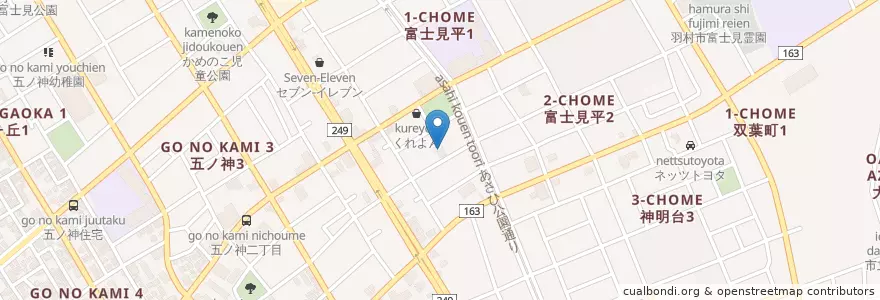 Mapa de ubicacion de 富士見第二保育園 en 日本, 東京都, 羽村市.