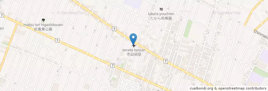 Mapa de ubicacion de 寺田病院 en Japon, Tokyo, 杉並区.