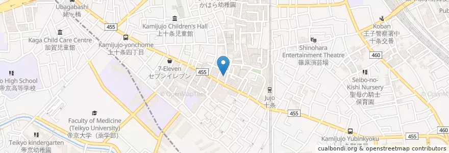 Mapa de ubicacion de 岸病院 en Япония, Токио, Кита.